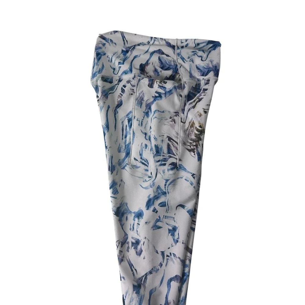 Calia Womens XS 7/8 Leggings Moss‎ Print Multi High Rise Pockets WAX14202PRT NWT